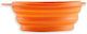 Akinu Schalen aus Silikon Futter & Wasser für Hund & Katze 500ml 15cm in Orange Farbe