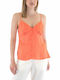 Twenty 29 Damen Sommer Bluse mit Trägern & V-Ausschnitt Orange