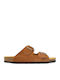 Women's Flat Sandals Afelpado Cuero