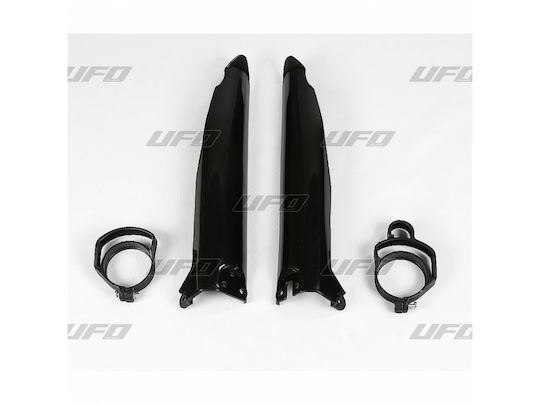 UFO Motorrad-Vorderradgabelschutz Kawasaki KX Schwarz