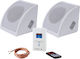 Pearller Sound System 2 HYC1215KIT HYC1215KIT 30W with Digital Media Player and Bluetooth White