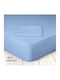 Marwa Sheet Super-Double with Elastic 160x200+30cm. Blue