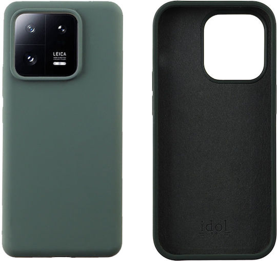 Idol 1991 Velvet Elite 4 Side Camera Guard Задна корица Силикон Тъмнозелено (Xiaomi 13 Pro)
