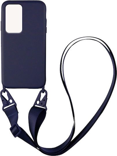 Sonique CarryHang Liquid Back Cover Silicon 0.5mm cu Curea Albastru marin (Poco F4 5G)