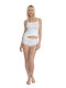 Βαμβακερά Γυναικεία Boxer 2Pack χωρίς Ραφές Λευκά