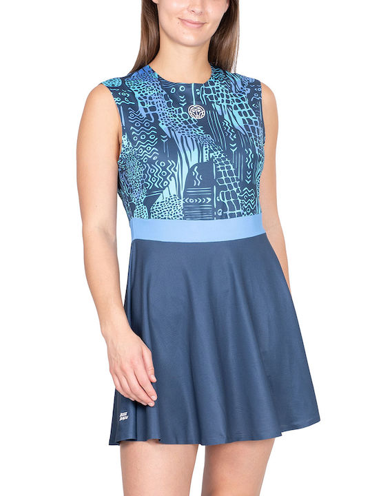 Bidi Badu Mini Sportkleid Ärmellos Blau