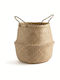 La Redoute Interieurs Dekorativer Korb Korbweide mit Griffen Beige 45x45x50cm