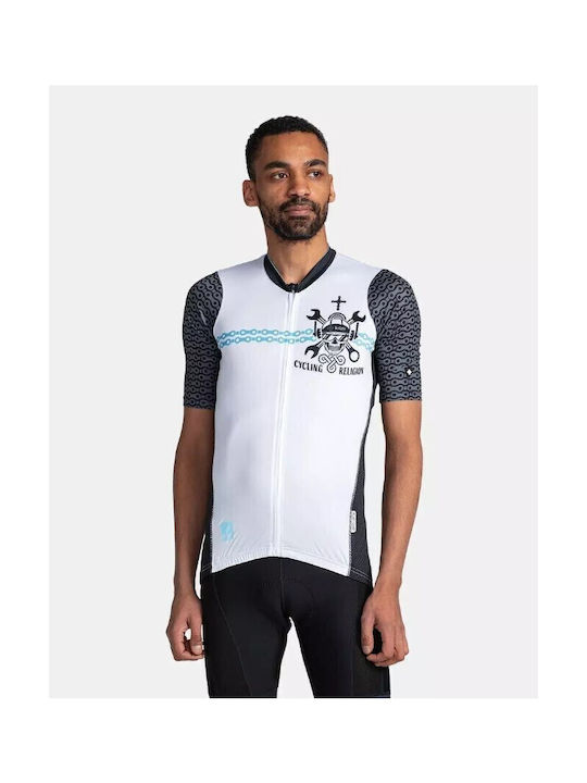 Kilpi Rival Bărbați Mâneci scurte Tricou de ciclism Alb