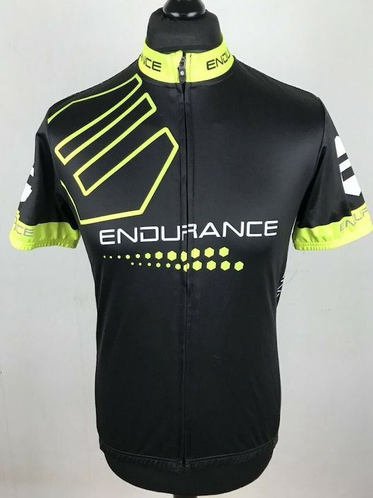Endurance Ανδρική Κοντομάνικη Μπλούζα Ποδηλασίας Μαύρη