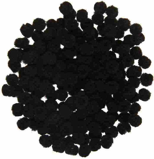 I-Mondi Black Craft Pom Pom Set of 200pcs