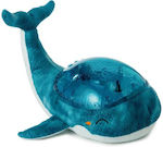 Cloud b Sleep Toy Tranquil Whale made of Fabric with Light and Sounds for 0++ Months