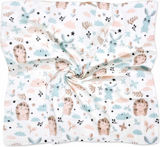 Jukki Pânză Tricou Swaddle Blanket Albastru Deschis 70x80cm