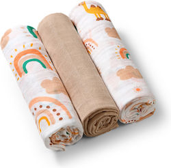 Babyono Πάνα Αγκαλιάς 70x70cm 3τμχ Babyono Πάνα Αγκαλιάς 70x70cm 3τμχ