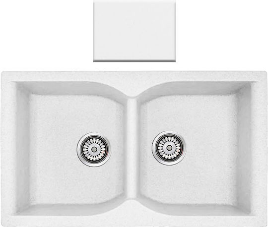 Crown R-86 Economic 6886 Drop-In Μ86xΠ50cm Metallic Ice Crown R-86 Economic 6886 Drop-In Μ86xΠ50cm Metallic Ice