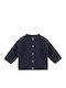 Kids Cardigan Cotton Blue