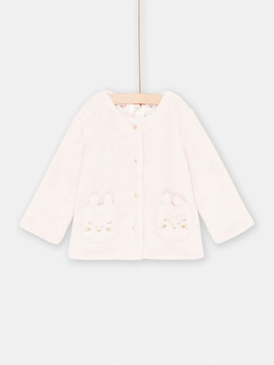 Dpam Girls Cardigan with Zipper Pink