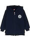 Kids Sweatshirt Cardigan with Hood and Pockets Blue