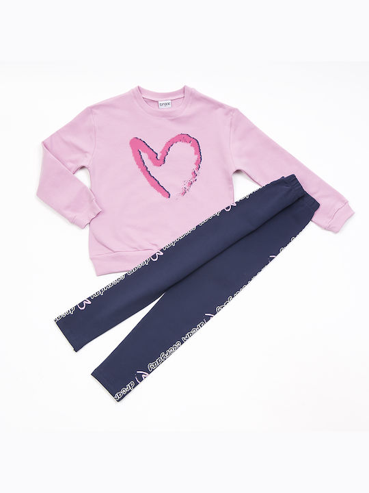 Trax Kids Set with Leggings Winter 2pcs Pink