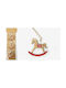 Hängendes Ornament Karussell Hölzern Beige Set 3Stück