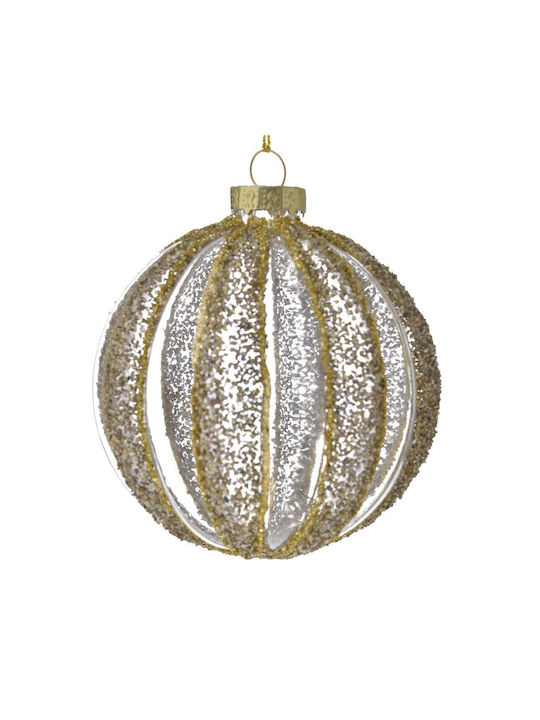 Hanging Ball Ornament Ornament Glass Gold