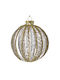 Hanging Ball Ornament Ornament Glass Gold