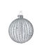Hängendes Kugel Ornament Ornament Glas Türkis 8cm