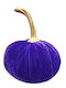 Natural Home Christmas Fabric Figure Pumpkin Blue
