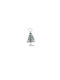 Christmas Decorative Tree 10cm Silver