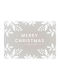 Merry Christmas Комплект Коледни Подложки за чинии Сив за еднократна употреба Д42xШ30xВ42xØ30см. 12бр