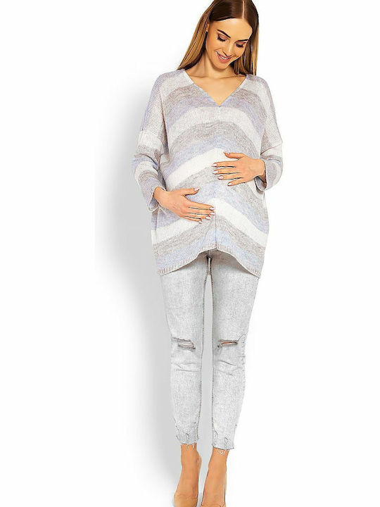 PeeKaBoo Maternity Sweater Gray