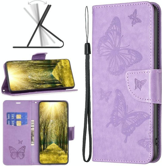 Two Butterflies Wallet Μωβ (Redmi 10 5G)