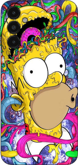 Simpson Homer Brain design Back Cover Silicone Black (Galaxy A54Oppo A54)