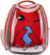 Denik Pets Rucksack für Hunde Rot L40xB33xH25cm.