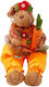 Osterkaninchen Stoff Orange 53x19x8cm