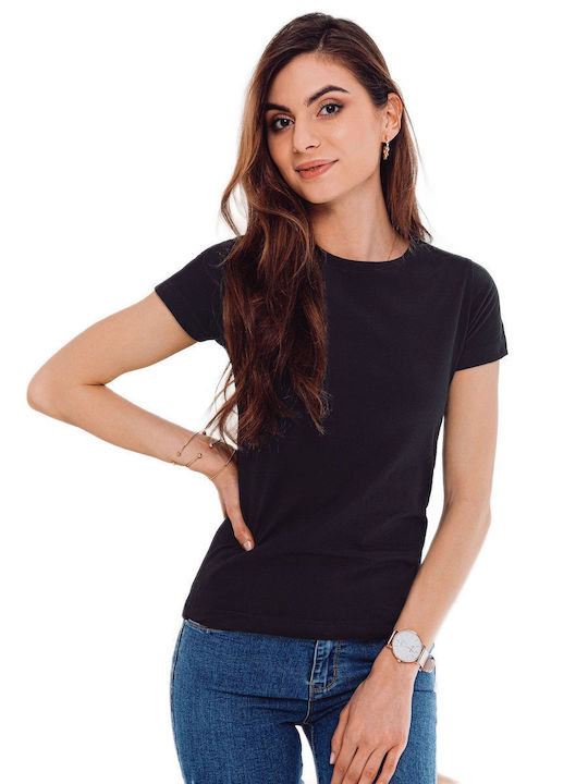 Edoti Damen T-shirt Schwarz