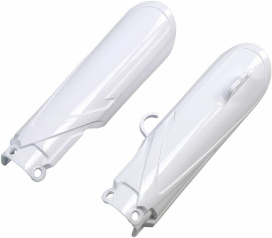 UFO Motorcycle Front Suspension Protectors Yamaha YZ 65 White