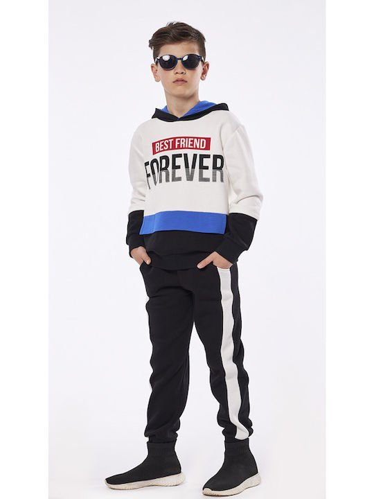 Hashtag Kids Sweatpants Set Ecru 2pcs