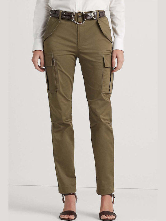 Ralph Lauren Women's Fabric Trousers Khaki 200871820005