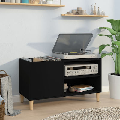 vidaXL 2 Level Hi-Fi Furniture Black 38x84.5x48cm