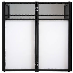 ZZiPP με 1 Ράφια Μαύρο 110x112x52cm