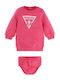 Kids' Dress Top Long Sleeve Fuchsia