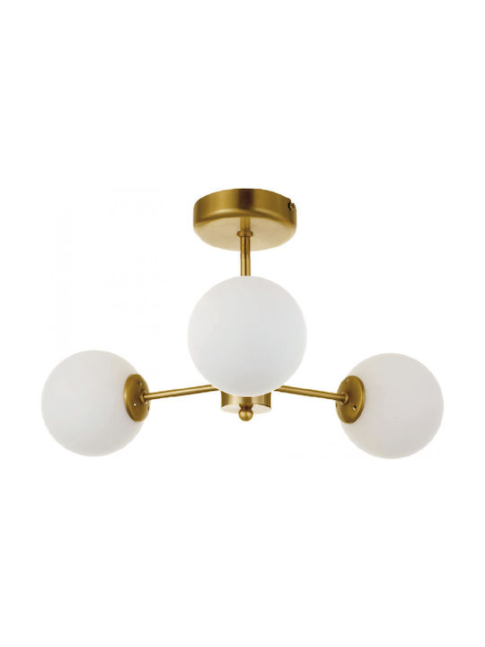 Inlight Deckenleuchte 45cm Gold mit Fassung G9