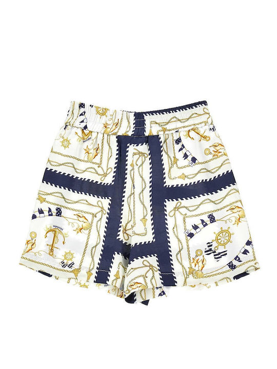 Kinder-Shorts/Bermudas Stoff Marineblau