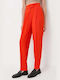 Hugo Boss Damen Hoch tailliert Baumwolle Hose Orange