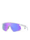 Oakley Мъжки Слънчеви Очила с Прозрачна Рамка и Лилави Огледални Стъкла OO9237-02