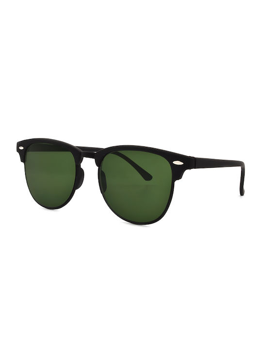 Awear Nathan Men's Sunglasses with Olive Plastic Frame and Green Lens