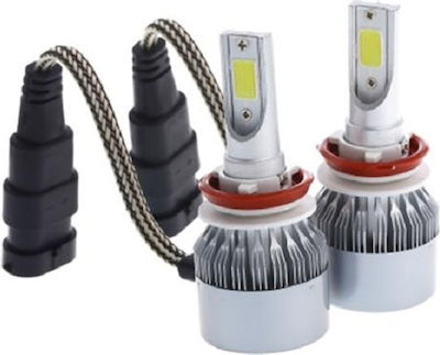 Lamps Car C6 H11 LED 6000K Cold White 12V 36W 2pcs