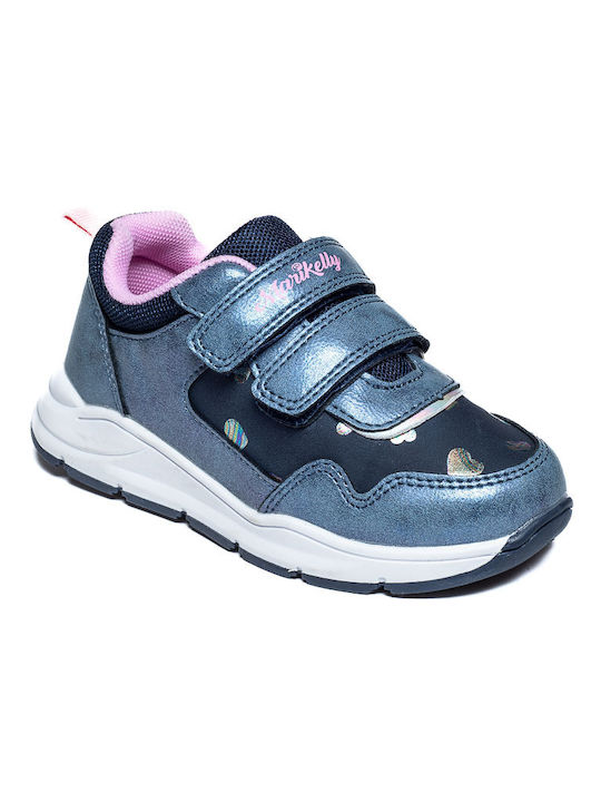 Marikelly Kids Sneakers with Scratch Navy Blue