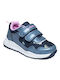 Kids Sneakers with Scratch Navy Blue