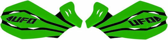 UFO Motorcycle Protective Hand Guards in Green Colour
